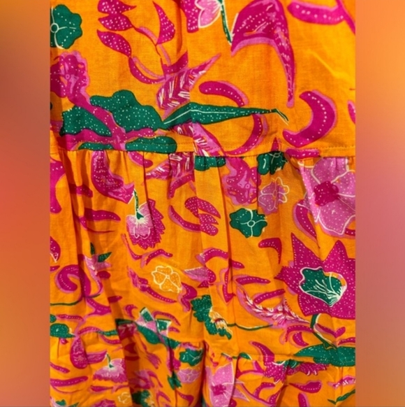 Derek Lam 10 Crosby Cecelia Tiered Linen Blend MidiDress Size 2 - Picture 5 of 11